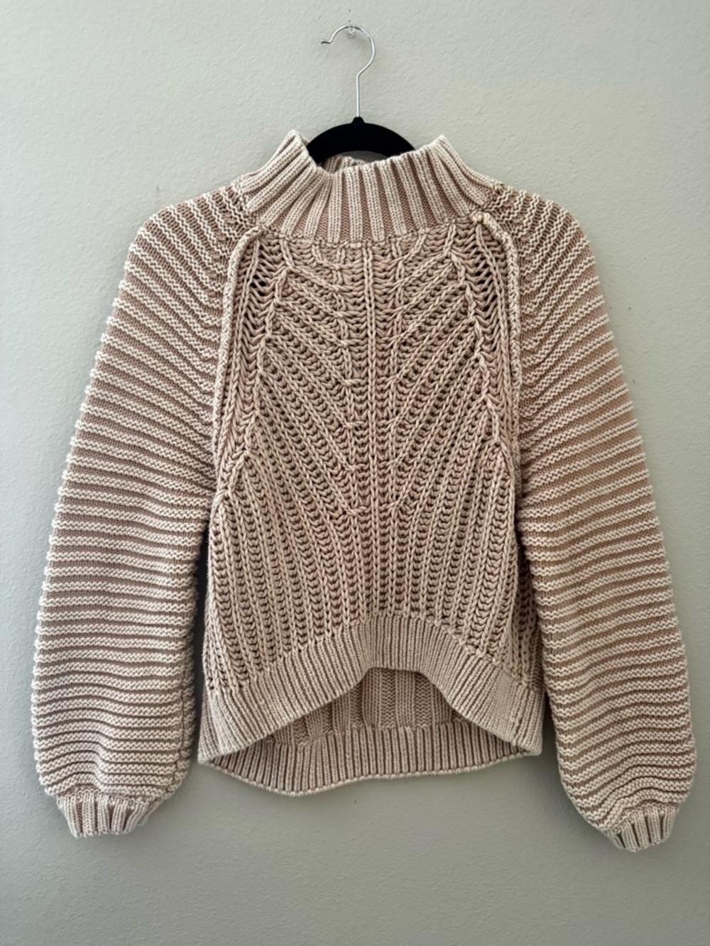 FREE PEOPLE Sweetheart Sweater in Sand Castle Size Small - Picture 6 of 10